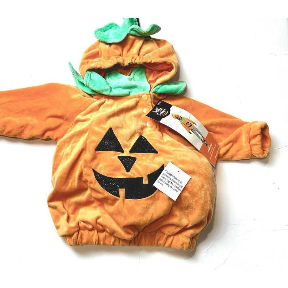 Hyde and Eek! Boutique Orange Infant Pumpkin, 6-12 Months - Halloween Costume - Picture 1 of 6